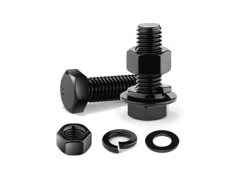 Pernos, tuercas y arandelas (negro / inox)